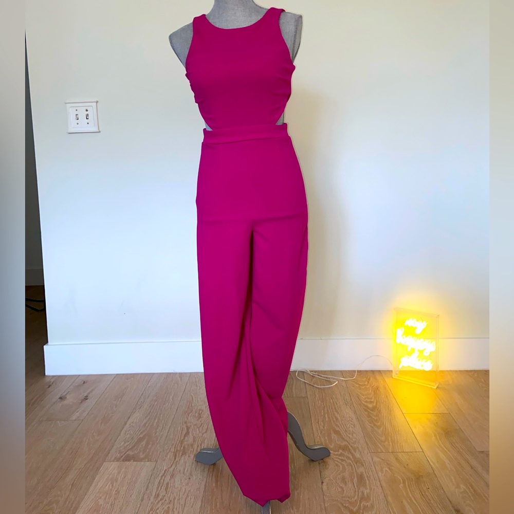 Crystal Doll Jumpsuit - Fuchsia Size 3